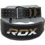 RDX 4 Inch Padded Leather Weightlifting Fitness Gym Belt, Size: M, Colour: Schwarz, 4 image