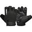 Gym Training Gloves T2 Half Black-S, Size: S, Colour: Schwarz