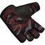 Gym Training Gloves T2 Half Red-L, Colour: Schwarz, Size: L, 3 image