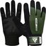 Gym Weight Lifting Gloves W1 Full Army Green, Colour: Green, Size: L
