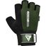 Gym Weight Lifting Gloves W1 Half, Colour: Green, Size: L, 2 image