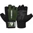 Gym Weight Lifting Gloves W1 Half, Colour: Green, Size: M, 4 image