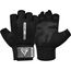 Gym Weight Lifting Gloves W1 Half, Colour: Schwarz, Size: L, 4 image