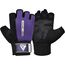 Gym Weight Lifting Gloves W1 Half, Colour: Violett, Size: L, 7 image