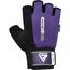 Gym Weight Lifting Gloves W1 Half, Colour: Violett, Size: S, 5 image