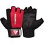 Gym Weight Lifting Gloves W1 Half, Colour: Rot, Size: L, 4 image