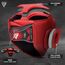 Casque de Combat à Grille Amovible, Couleur: Rouge, Taille ne pas utiliser: XL, 4 image