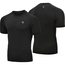 T-Shirt de compression T15 Rashguard manches courtes, Taille: L, Couleur: Noir, 3 image