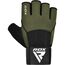 Gym Weight Lifting Gloves W3 with EVA padding, Size: S, Colour: Khaki, 2 image