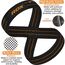 RDX Gym Lifting Cotton Straps, Size: L, Colour: Orange, 4 image