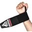 Gewichtheber Handgelenkbandage mit Daumenschlaufen, Bekleidungsgrösse: One Size, Farbe: Schwarz