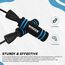 Verstellbares 3m10  Anti-Rutsch Memory Foam Soft Handles Springseil, Farbe: Blau, Länge: 304 cm, 4 image