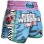 8 WEAPONS Muay Thai Shorts - Miami Thai S, Size: S, Colour: Blue