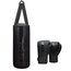 Junior Boxing Set - Punch Bag 60 cm + Boxing Gloves 6 oz, Colour: Schwarz, Additional Weight: 8 kg, Length: 0.6m