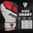 RDX F7 Ego – Gants de boxe cuir et gel pour l’entraînement, Colour: Rot, OZ: 10oz, 3 image