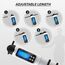 RDX Jumping rope with calories counter, Colour: Weiss, Length: 3.10m, 8 image
