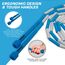 Skipping Rope Kids Segmented Adjustable Dark Blue-10Ft (15701), Colour: Blue, Length: 3.0m, 2 image