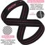 RDX Gym Lifting Cotton Straps, Size: M, Colour: Rosa, 4 image