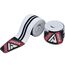 Gym Knee Wraps White/Black Plus, Size: One Size, Colour: Weiss, 2 image