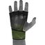 Weight Lifting Gloves X1 Army Green Long Strap, Colour: Green, Size: L-XL, 3 image