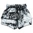 Muay Thai Shorts Fairtex Grunge, Size: L, Colour: Weiss
