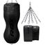 RDX Full Black Body Punch Bag with Training Mitts, Colour: Schwarz, Additional Weight: 28 kg