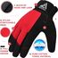 Gants de musculation W1 – Gants entiers, Taille: L, Couleur: Rouge, 4 image