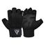 Fitness-Handschuhe W1 – Halbfinger, Bekleidungsgrösse: M, Farbe: Schwarz, 4 image