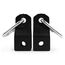 Steel gymnastic rings attachment for rack, 3 image