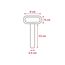 Short safety pin bolt Ø 25mm for racks and rigs, 5 image