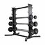 Rack de rangement en acier pour 10 haltères longs caoutchouc GladiatorFit, 2 image