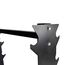 Rack de rangement en acier pour 10 haltères longs caoutchouc GladiatorFit, 3 image