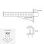70cm "Safety Arms" rack supports (set of 2) GladiatorFit | 1.8 CM, 5 image