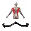 Ergonomic long steel handle for pulley pull max. weight 70kg, 8 image