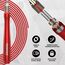 Skipping Rope Aluminium Handle W2 Red-10.3Ft (15572) + Wire, Size: One Size, Colour: Rot, 6 image