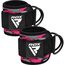 Ankle straps for cable machine – 1 pair, Size: One Size, Colour: Pink