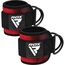 Ankle straps for cable machine – 1 pair, Size: One Size, Colour: Rot