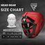 Head Guard Grill T1 Full Red-L, Colour: Rot, Size: L, 8 image