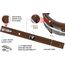 Gewichthebergürtel  Pro Leder 4L, Bekleidungsgrösse: M, Farbe: Braun, 5 image