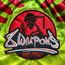 8 WEAPONS Muay Thai Shorts Jurassic Grün/Rot S, Bekleidungsgrösse: S, Farbe: Rot, 3 image