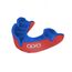 OPRO Silver Mouthguard Adult Red/Dark Blue, Size: One Size, Colour: Rot
