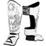 8 WEAPONS Shin Guards - Sak Yant Tigers white M, Size: M, Colour: Weiss