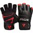 Gym Glove Micro Red/Black Plus-M, Size: M, Colour: Schwarz