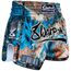 Short de Muay Thaï 8 WEAPONS Vivo Vertigo XXL, Taille: 2XL, Couleur: Bleu