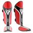 RDX Aura Plus T-17 Shin Guards S, Taglia: S, Colore: Rosso 