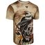 RDX T14 Harrier Tattoo T-Shirt, Colour: Beige, Size: M, 3 image