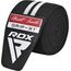Gym Knee Wrap, Size: One Size, Colour: Weiss, 3 image