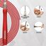 Corde à Sauter Réglable de 3m10 Avec Poignées Antidérapantes En Aluminium, Taille: Taille unique, Couleur: Rouge, 5 image