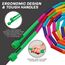 Skipping Rope Kids Segmented Adjustable Rainbow-10Ft (15695), Colore: Multicolore , Lunghezza: 3.0m, 2 image