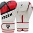 Gants de boxe RDX F7 Ego – Blanc/Rouge – 12oz, Couleur: Rouge, OZ: 12oz
